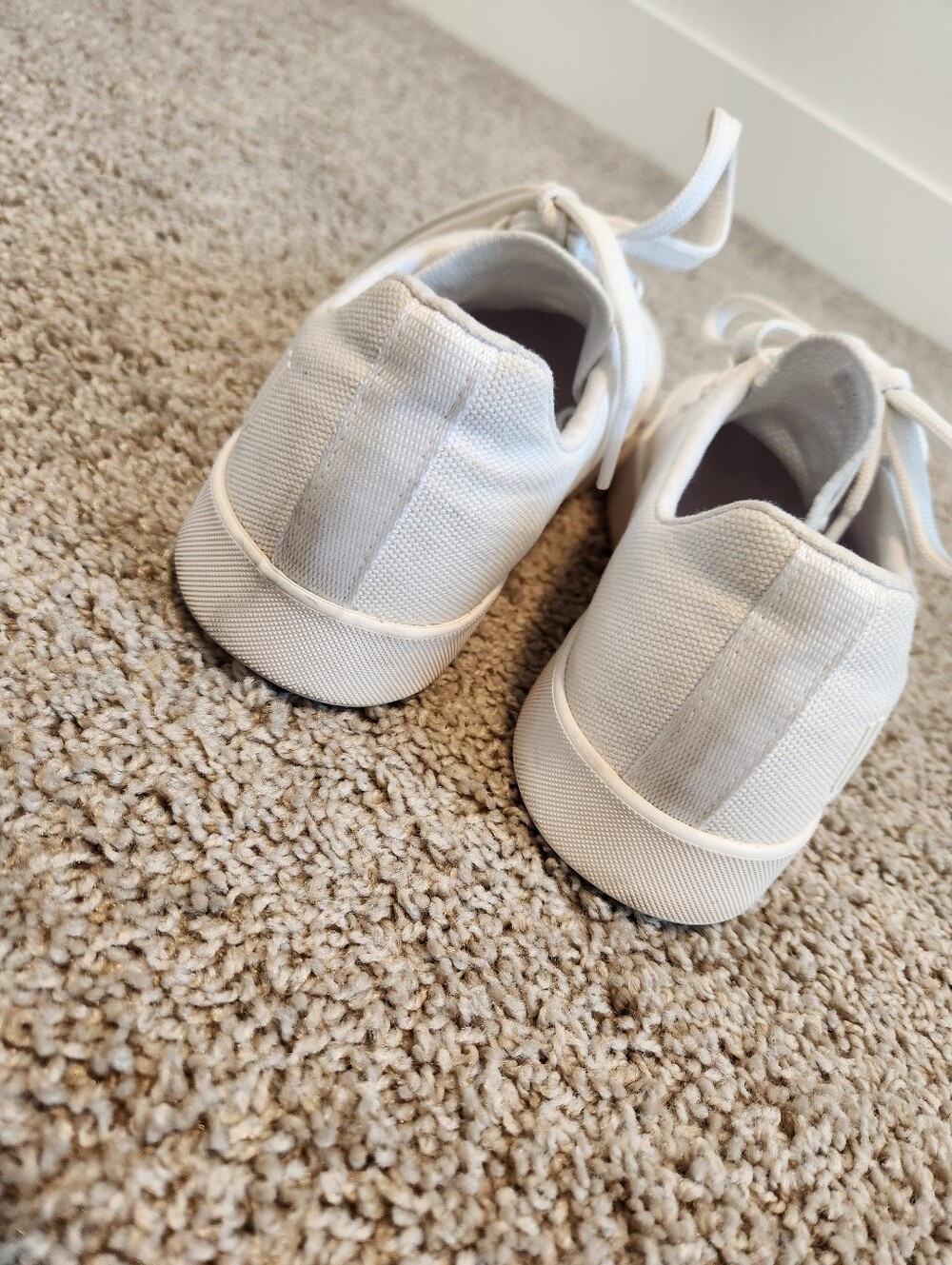 NOBULL Mens White Canvas Sneakers Size 9 - Picture 4 of 12